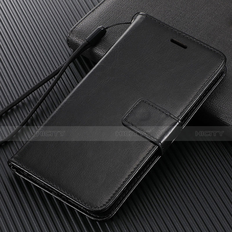 Handytasche Stand Schutzhülle Flip Leder Hülle L04 für Oppo A92s 5G Schwarz Plus