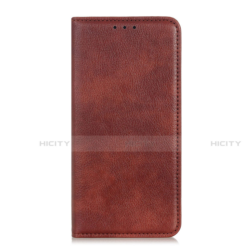 Handytasche Stand Schutzhülle Flip Leder Hülle L04 für Oppo A93 Braun