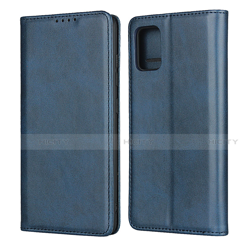 Handytasche Stand Schutzhülle Flip Leder Hülle L04 für Samsung Galaxy A51 4G Blau