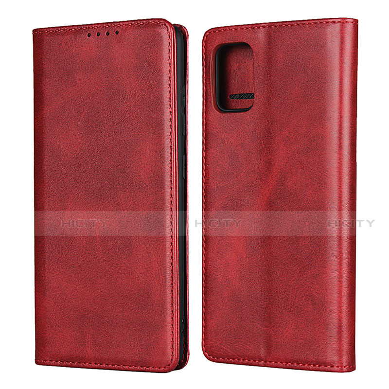 Handytasche Stand Schutzhülle Flip Leder Hülle L04 für Samsung Galaxy A51 4G Rot