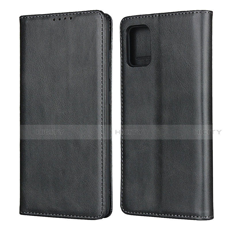 Handytasche Stand Schutzhülle Flip Leder Hülle L04 für Samsung Galaxy A51 4G Schwarz