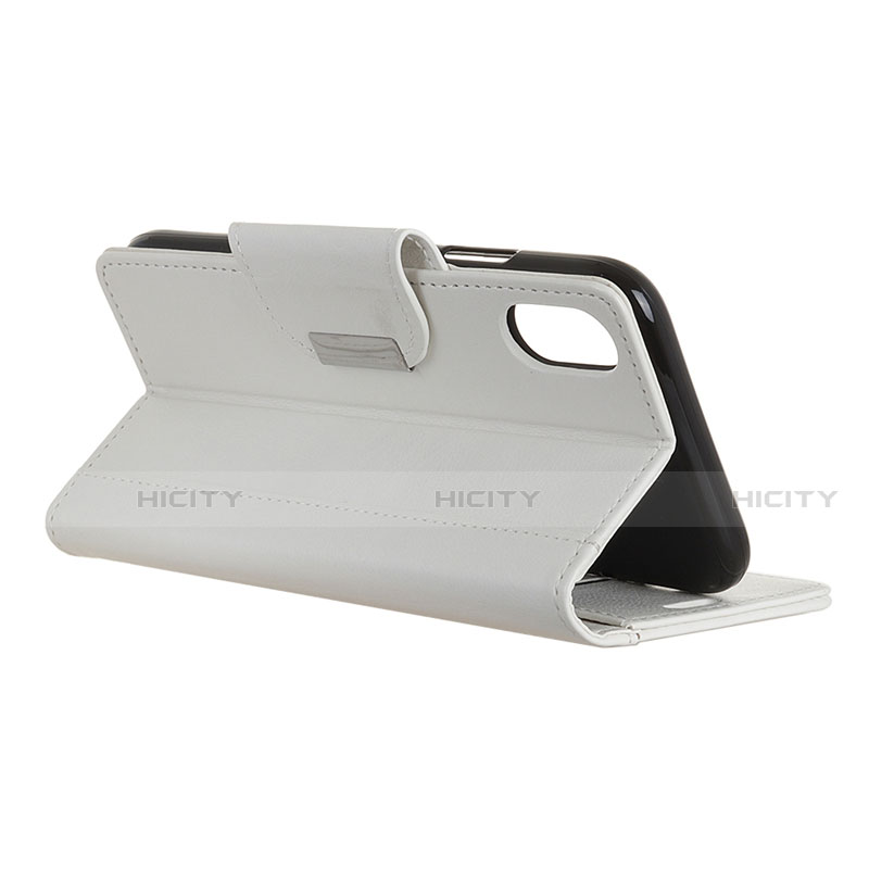 Handytasche Stand Schutzhülle Flip Leder Hülle L04 für Samsung Galaxy M01 Core groß