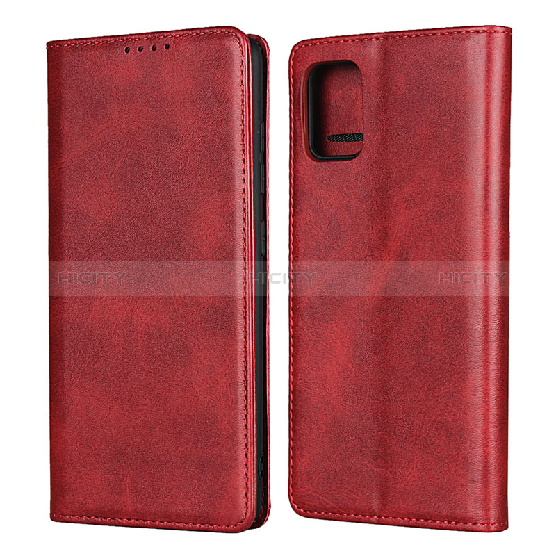 Handytasche Stand Schutzhülle Flip Leder Hülle L04 für Samsung Galaxy M40S Rot