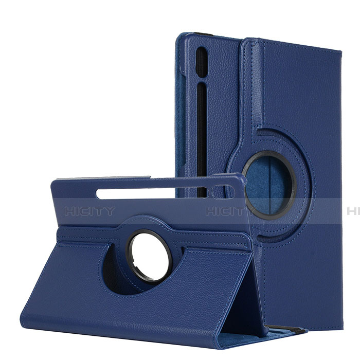 Handytasche Stand Schutzhülle Flip Leder Hülle L04 für Samsung Galaxy Tab S6 10.5 SM-T860 Blau