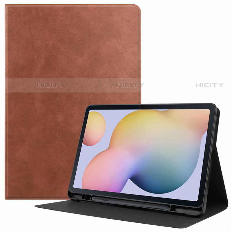 Handytasche Stand Schutzhülle Flip Leder Hülle L04 für Samsung Galaxy Tab S7 11 Wi-Fi SM-T870 Braun