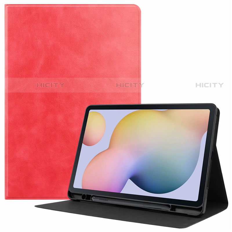 Handytasche Stand Schutzhülle Flip Leder Hülle L04 für Samsung Galaxy Tab S7 11 Wi-Fi SM-T870 Rot Plus