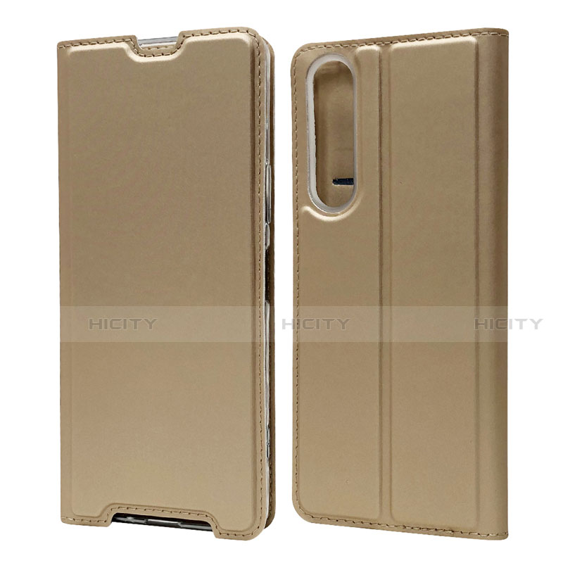 Handytasche Stand Schutzhülle Flip Leder Hülle L04 für Sony Xperia 1 II Gold