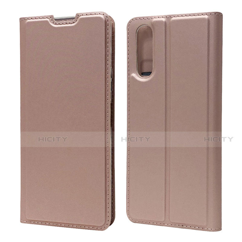 Handytasche Stand Schutzhülle Flip Leder Hülle L04 für Sony Xperia 10 II Rosegold