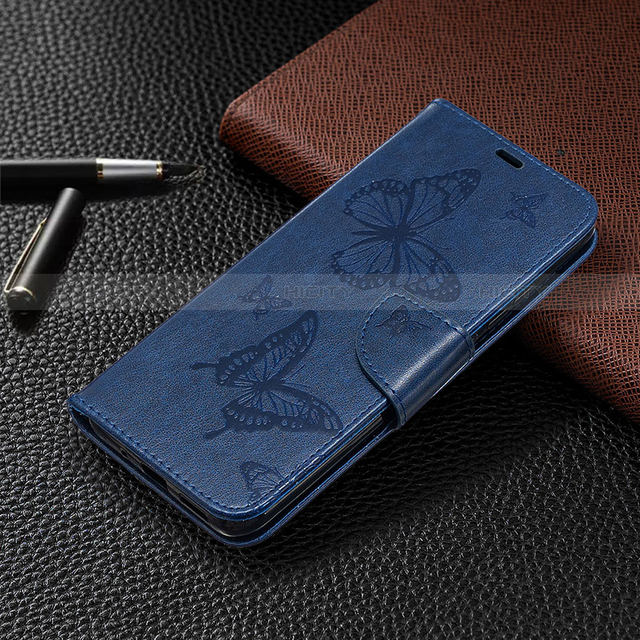 Handytasche Stand Schutzhülle Flip Leder Hülle L04 für Xiaomi Redmi 9 India Blau Plus