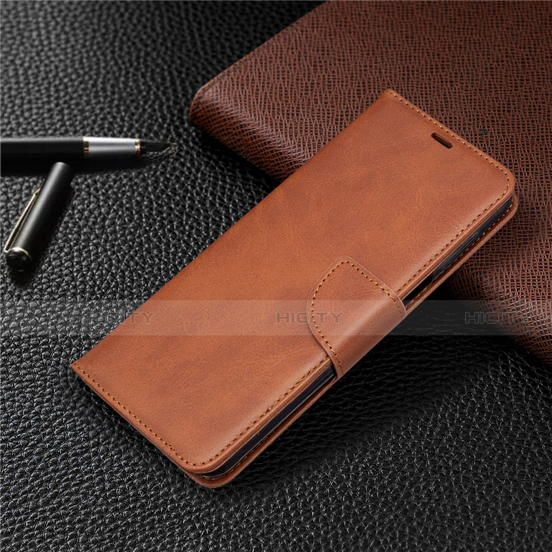 Handytasche Stand Schutzhülle Flip Leder Hülle L04 für Xiaomi Redmi Note 9 Pro Braun