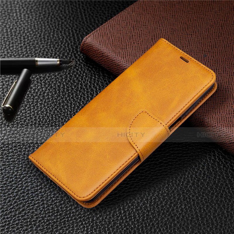 Handytasche Stand Schutzhülle Flip Leder Hülle L04 für Xiaomi Redmi Note 9 Pro Max Orange