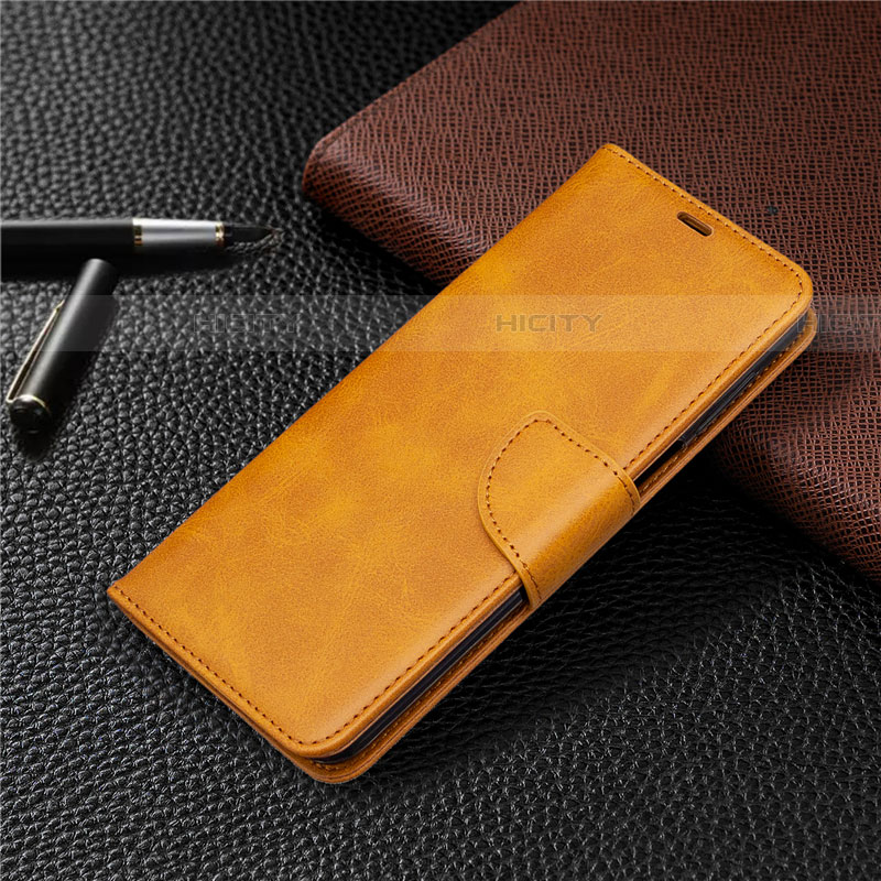 Handytasche Stand Schutzhülle Flip Leder Hülle L04 für Xiaomi Redmi Note 9S Orange