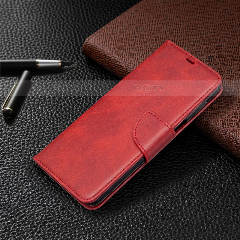 Handytasche Stand Schutzhülle Flip Leder Hülle L04 für Xiaomi Redmi Note 9S Rot Plus