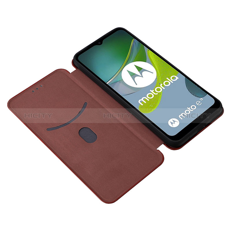 Handytasche Stand Schutzhülle Flip Leder Hülle L04Z für Motorola Moto E13 groß