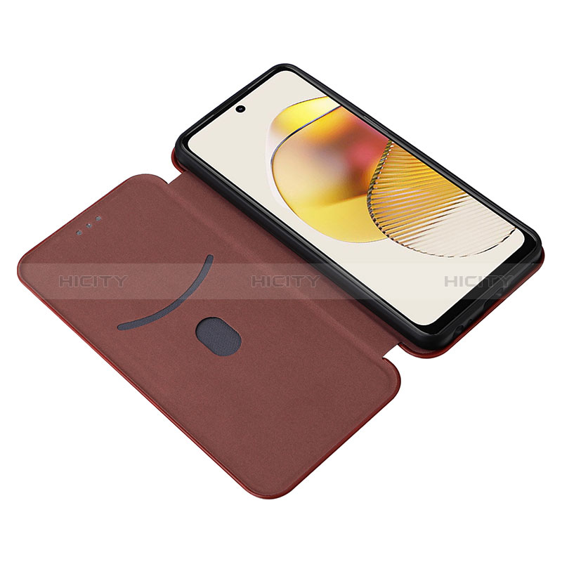 Handytasche Stand Schutzhülle Flip Leder Hülle L04Z für Motorola Moto G53 5G groß