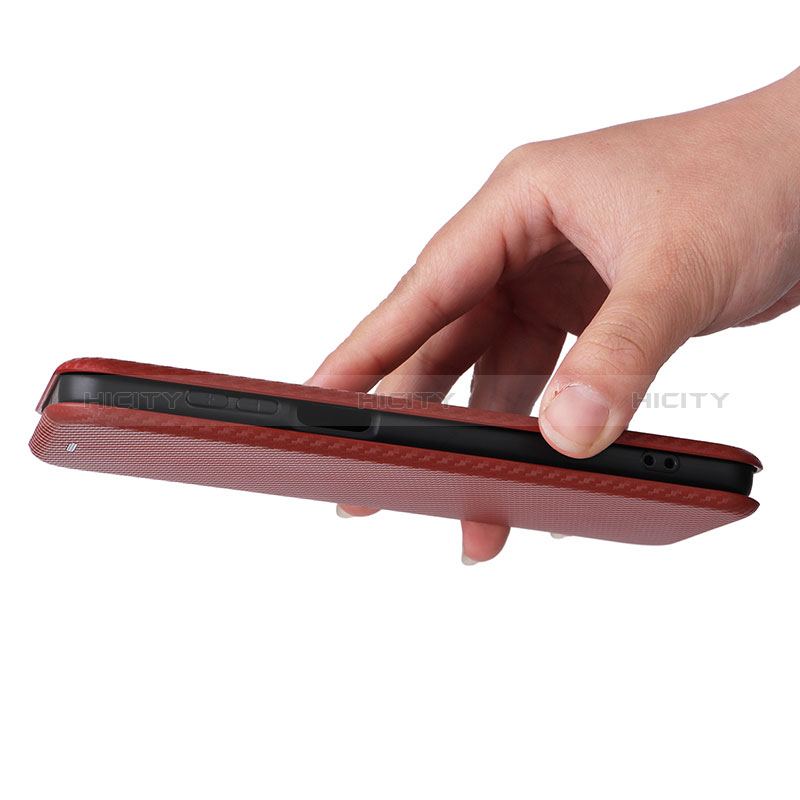 Handytasche Stand Schutzhülle Flip Leder Hülle L04Z für Motorola Moto G53 5G groß