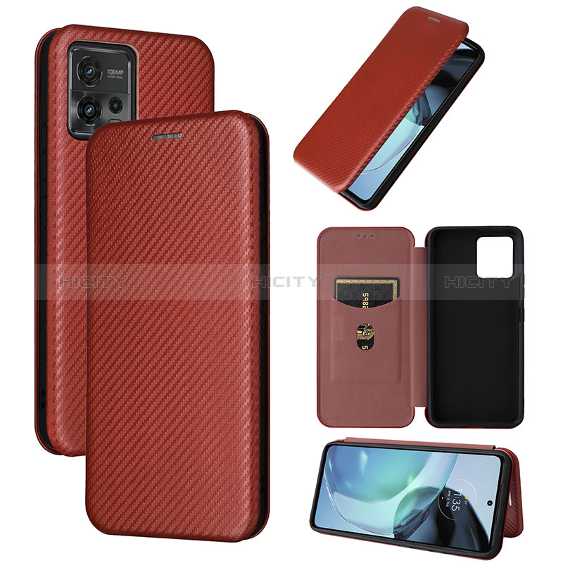 Handytasche Stand Schutzhülle Flip Leder Hülle L04Z für Motorola Moto G72