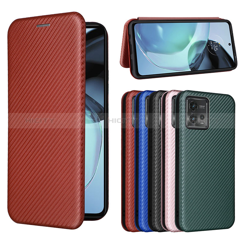 Handytasche Stand Schutzhülle Flip Leder Hülle L04Z für Motorola Moto G72