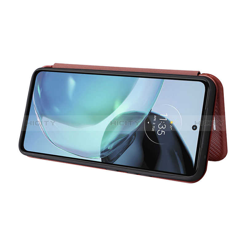 Handytasche Stand Schutzhülle Flip Leder Hülle L04Z für Motorola Moto G72