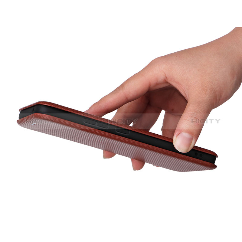 Handytasche Stand Schutzhülle Flip Leder Hülle L04Z für Motorola Moto G72