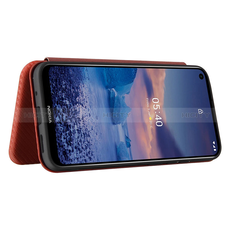 Handytasche Stand Schutzhülle Flip Leder Hülle L04Z für Nokia 5.4 groß