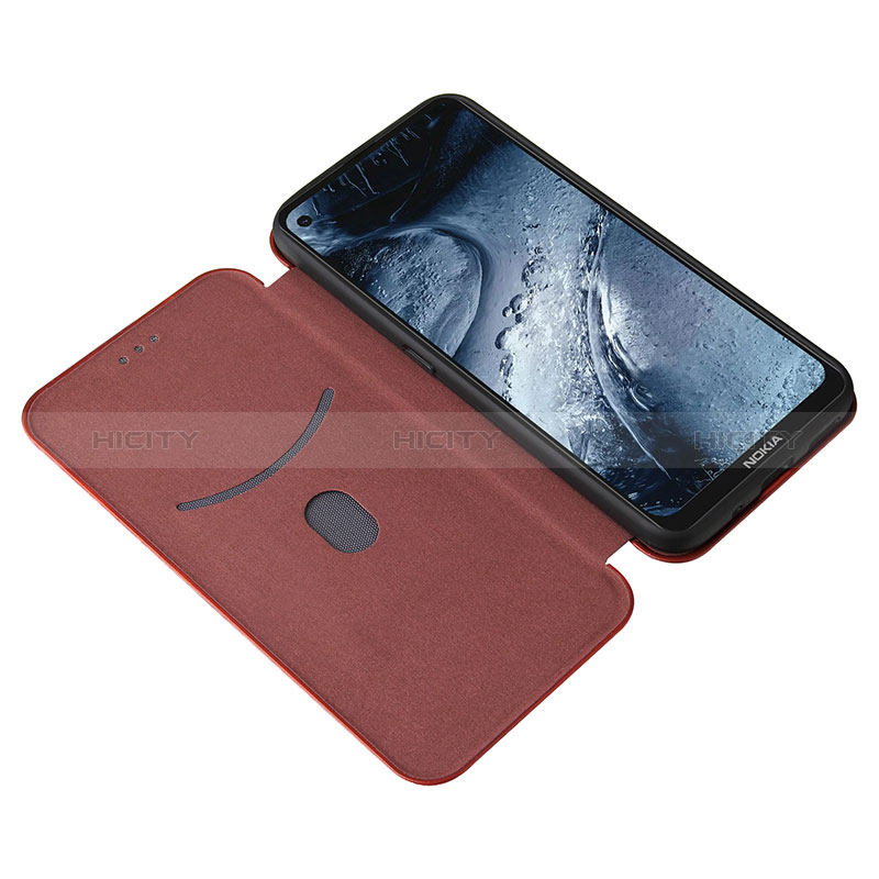 Handytasche Stand Schutzhülle Flip Leder Hülle L04Z für Nokia 7.3 groß