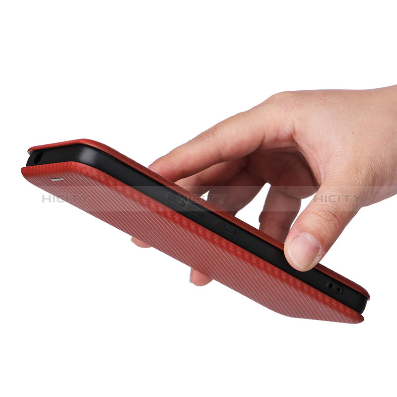 Handytasche Stand Schutzhülle Flip Leder Hülle L04Z für Nokia C12 groß