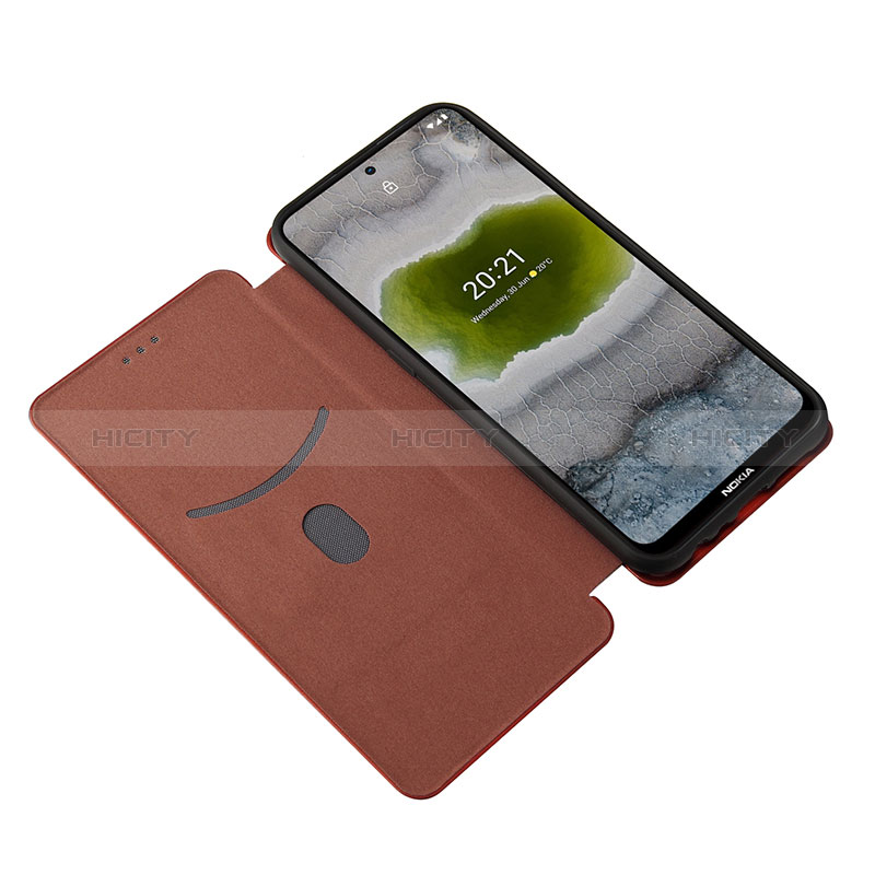 Handytasche Stand Schutzhülle Flip Leder Hülle L04Z für Nokia X10