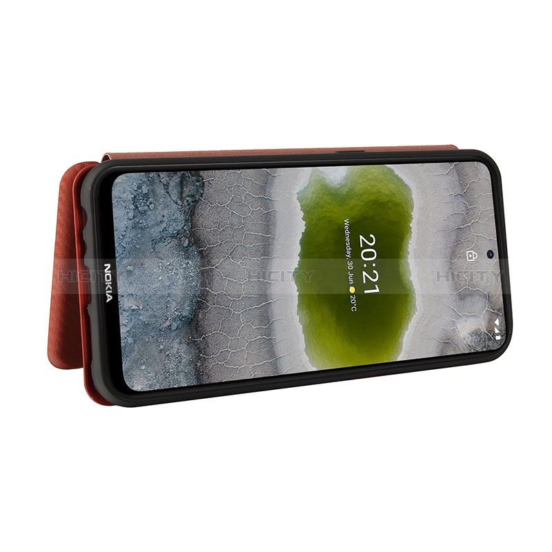 Handytasche Stand Schutzhülle Flip Leder Hülle L04Z für Nokia X10