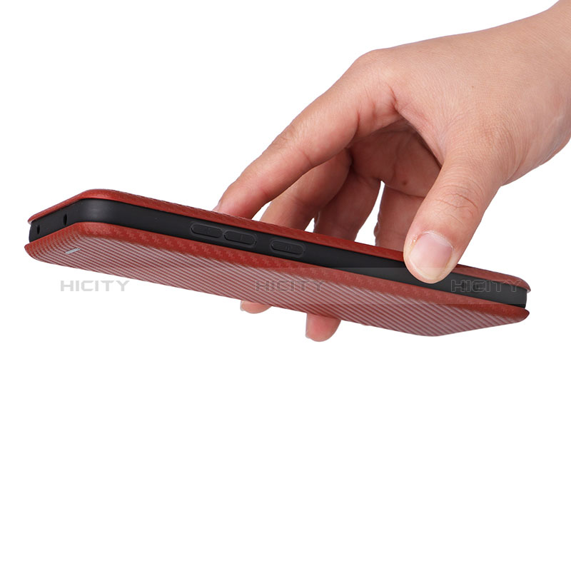 Handytasche Stand Schutzhülle Flip Leder Hülle L04Z für Nokia X30 5G groß