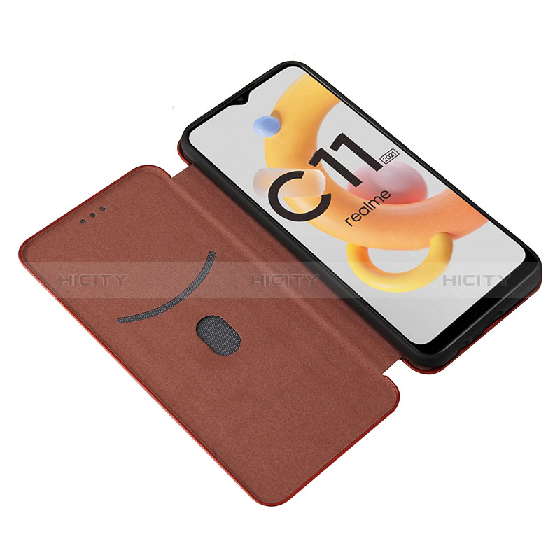 Handytasche Stand Schutzhülle Flip Leder Hülle L04Z für Realme C11 (2021)