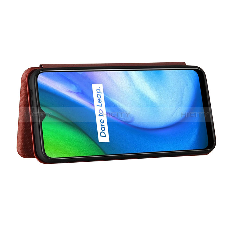 Handytasche Stand Schutzhülle Flip Leder Hülle L04Z für Realme C21 groß