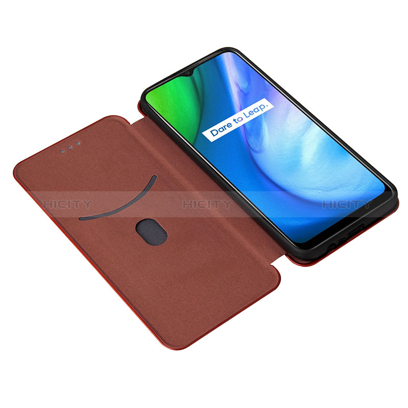 Handytasche Stand Schutzhülle Flip Leder Hülle L04Z für Realme C21 groß