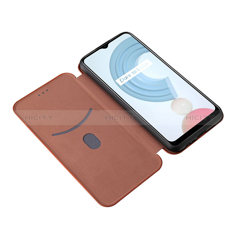 Handytasche Stand Schutzhülle Flip Leder Hülle L04Z für Realme C21Y groß