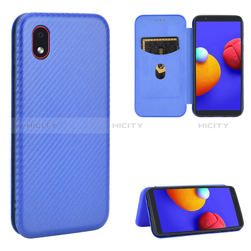 Handytasche Stand Schutzhülle Flip Leder Hülle L04Z für Samsung Galaxy A01 Core