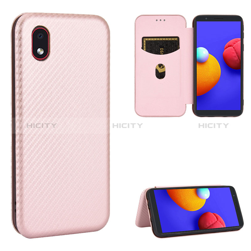 Handytasche Stand Schutzhülle Flip Leder Hülle L04Z für Samsung Galaxy A01 Core