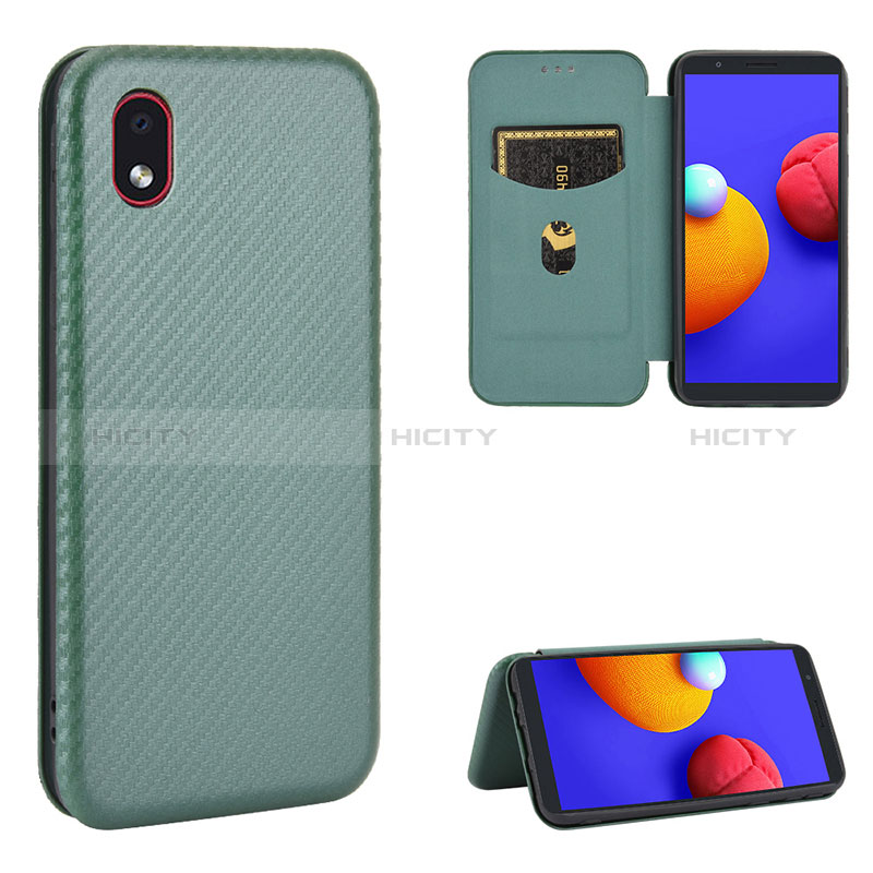 Handytasche Stand Schutzhülle Flip Leder Hülle L04Z für Samsung Galaxy A01 Core