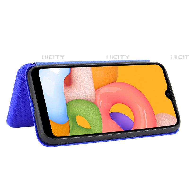 Handytasche Stand Schutzhülle Flip Leder Hülle L04Z für Samsung Galaxy A01 SM-A015 groß