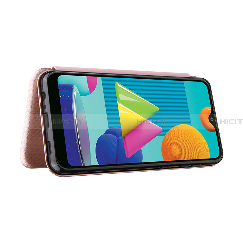 Handytasche Stand Schutzhülle Flip Leder Hülle L04Z für Samsung Galaxy A02 groß