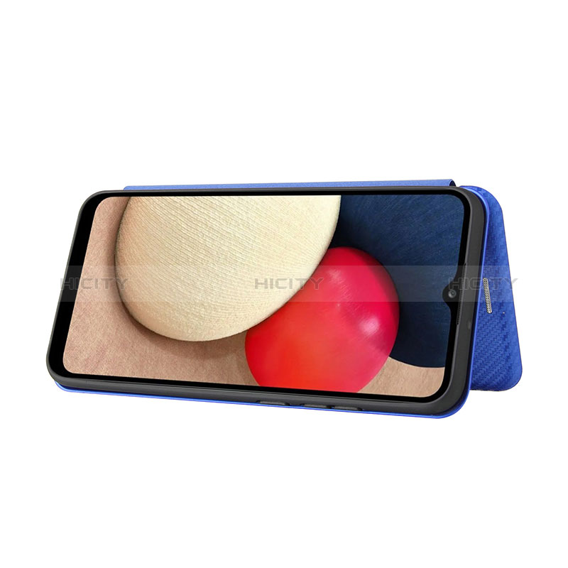 Handytasche Stand Schutzhülle Flip Leder Hülle L04Z für Samsung Galaxy A02s groß