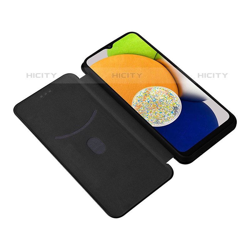 Handytasche Stand Schutzhülle Flip Leder Hülle L04Z für Samsung Galaxy A03 groß