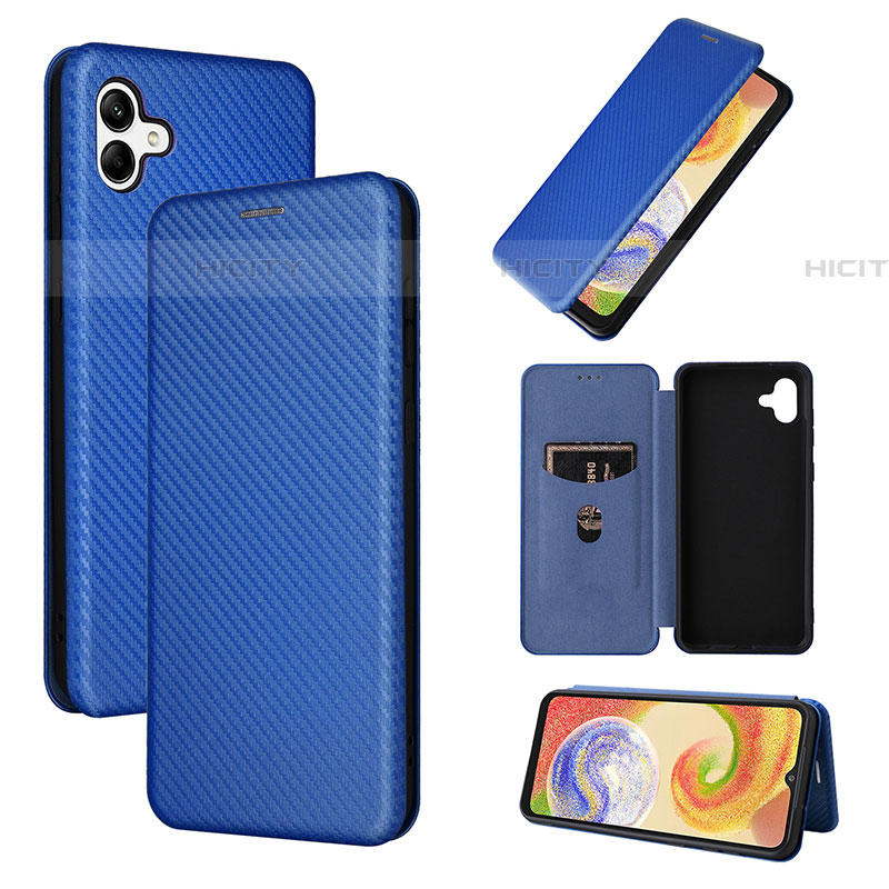 Handytasche Stand Schutzhülle Flip Leder Hülle L04Z für Samsung Galaxy A04E groß