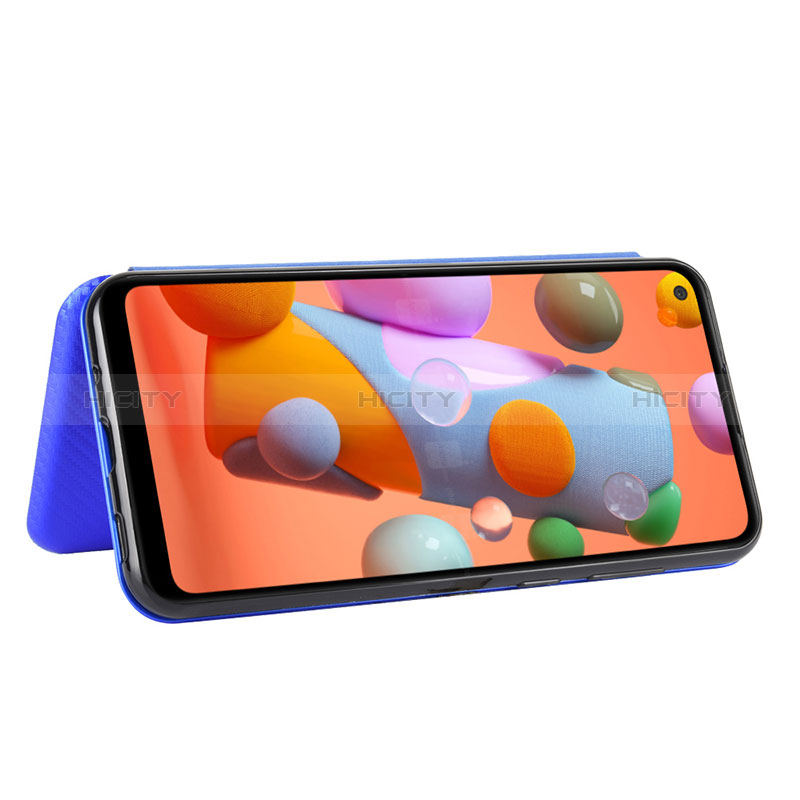 Handytasche Stand Schutzhülle Flip Leder Hülle L04Z für Samsung Galaxy A11 groß