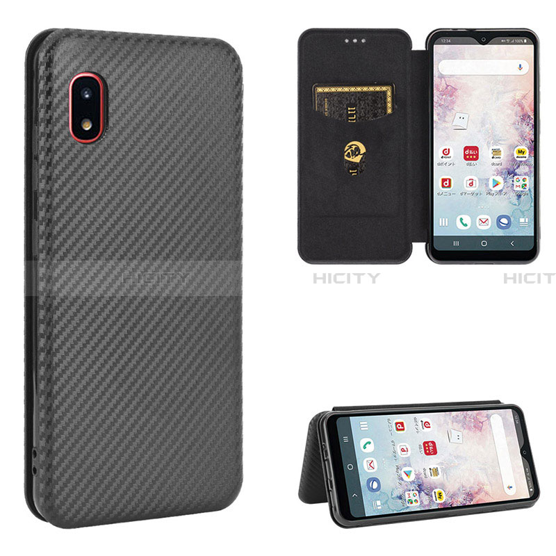 Handytasche Stand Schutzhülle Flip Leder Hülle L04Z für Samsung Galaxy A20 SC-02M SCV46 groß