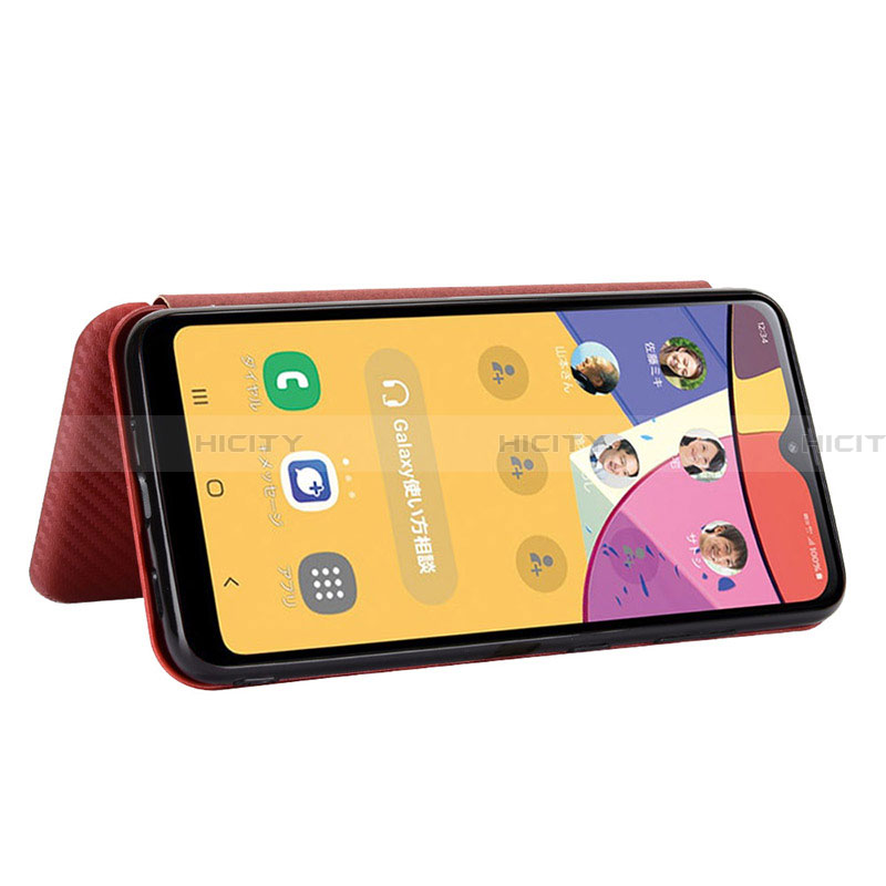 Handytasche Stand Schutzhülle Flip Leder Hülle L04Z für Samsung Galaxy A21 SC-42A