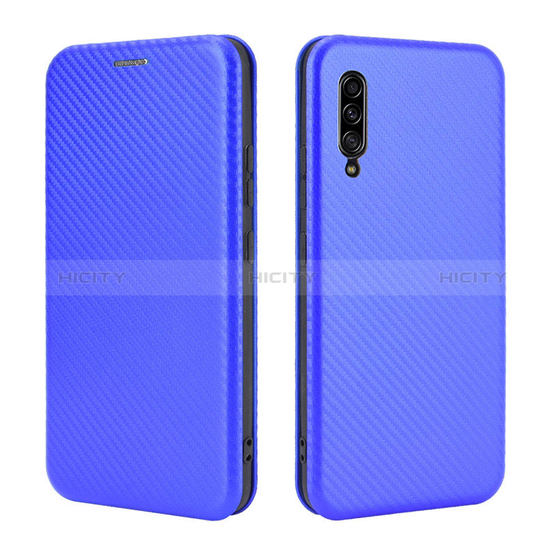 Handytasche Stand Schutzhülle Flip Leder Hülle L04Z für Samsung Galaxy A90 5G Blau Plus