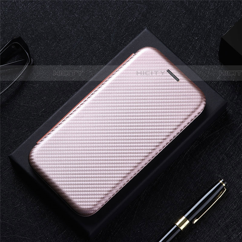 Handytasche Stand Schutzhülle Flip Leder Hülle L04Z für Samsung Galaxy F13 4G Rosegold