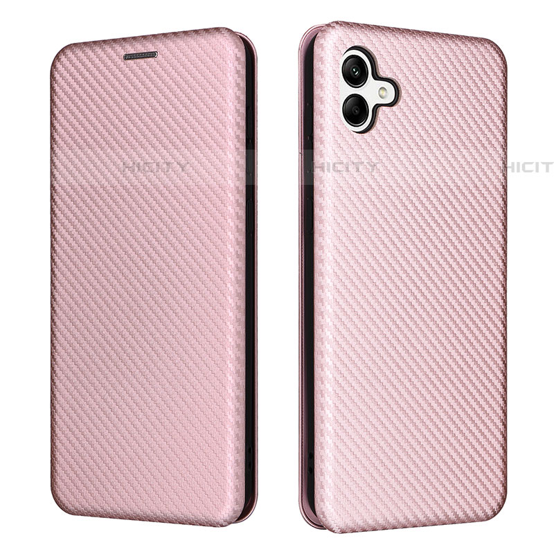 Handytasche Stand Schutzhülle Flip Leder Hülle L04Z für Samsung Galaxy F14 5G Rosegold