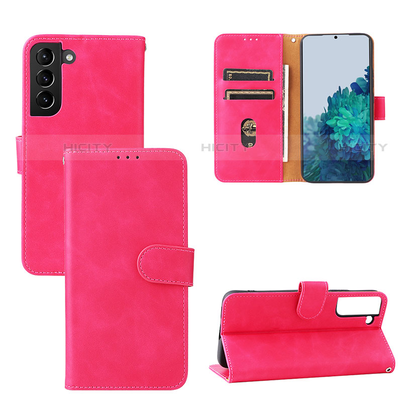 Handytasche Stand Schutzhülle Flip Leder Hülle L04Z für Samsung Galaxy S21 FE 5G Pink Plus