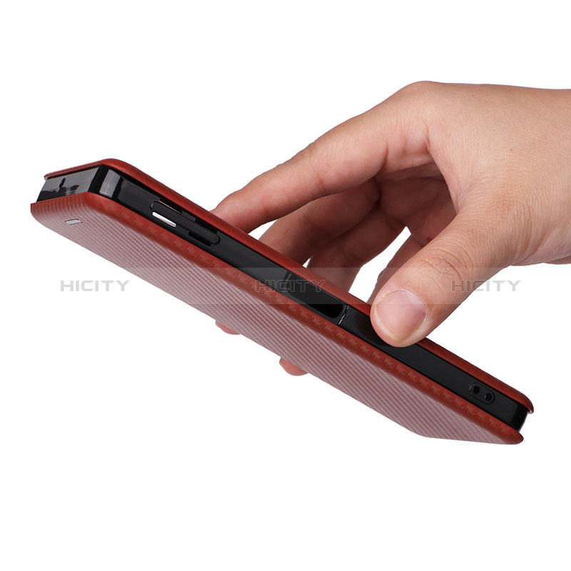 Handytasche Stand Schutzhülle Flip Leder Hülle L04Z für Sharp Aquos Sense8